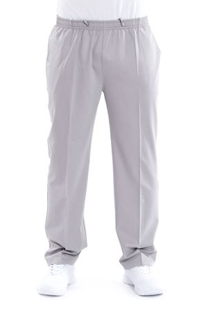 Lastikli Model Likralı Viskon Erkek Pantolon Açık Gri