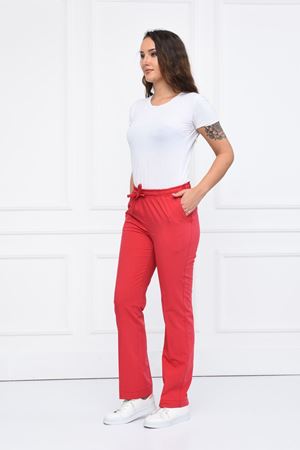 Lastikli Model Likralı Viskon Kadın Pantolon Narçiçeği