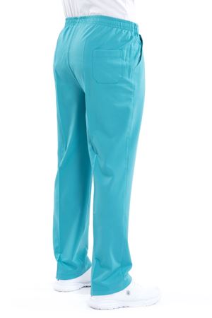 Lastikli Model Likralı Viskon Erkek Pantolon Turkuaz Yeşili