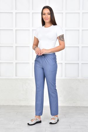 Lastikli Model Likralı Viskon Kadın Pantolon Kot