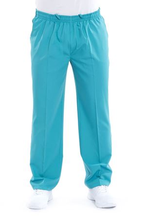 Lastikli Model Likralı Viskon Erkek Pantolon Turkuaz Yeşili