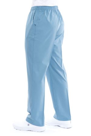 Lastikli Model Likralı Viskon Erkek Pantolon Bulut Mavi