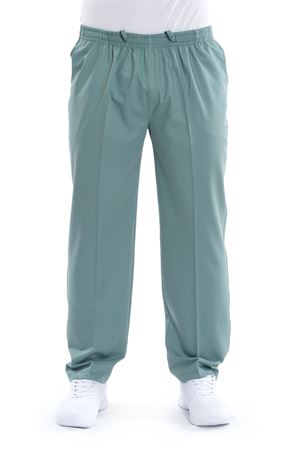 Lastikli Model Likralı Viskon Erkek Pantolon Küf Yeşili