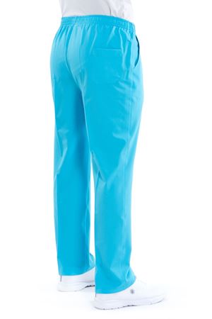 Lastikli Model Likralı Viskon Erkek Pantolon Turkuaz Mavi