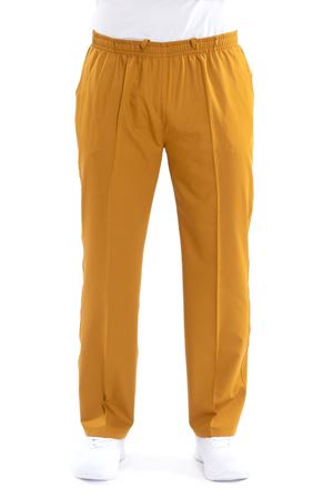 Lastikli Model Likralı Viskon Erkek Pantolon Hardal Sarı