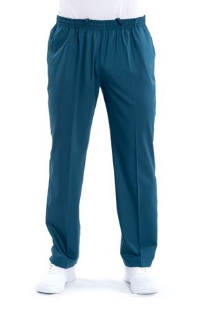 Lastikli Model Likralı Viskon Erkek Pantolon Petrol Yeşili