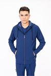 Hood Comfort Model Polilikra Erkek  Tek Kapşon İndigo