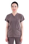 Greys Model Likralı Viskon Kadın  Tek Üst Kum Bej